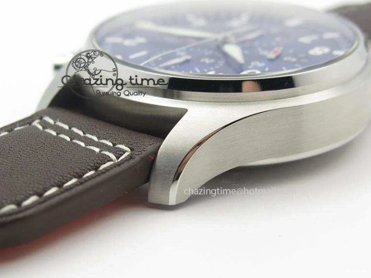 MIROTIME 0219 HighQuality Pilot Chrono 377714 “Le Petit Prince” ZF Best Edition Blue Dial On Brown Leather Strap A 7309